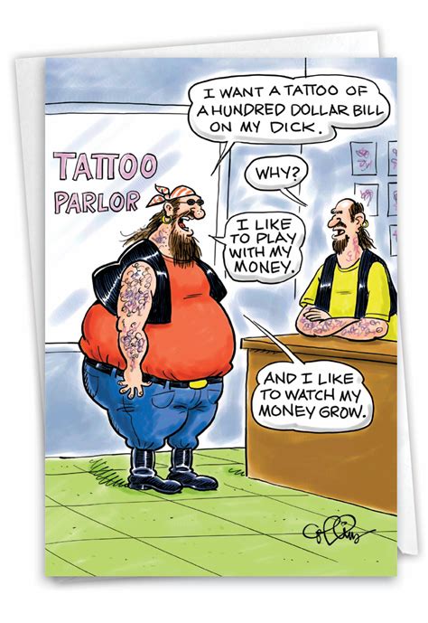 100 Dollar Tattoo Funny Birthday Card 100 Dollar Tattoo Funny Birthday Card