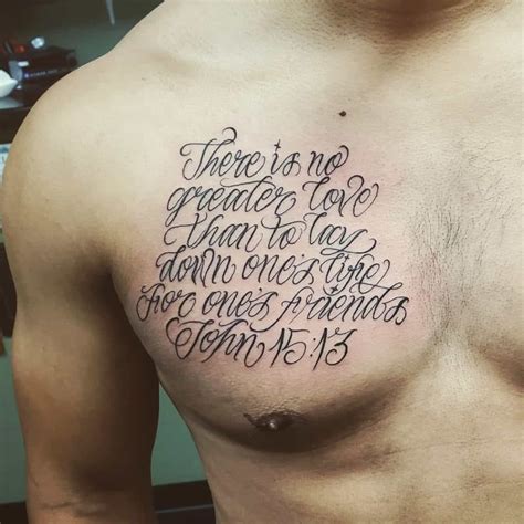 101 Amazing Chest Word Tattoo Ideas That Will Blow Your Mind Outsons