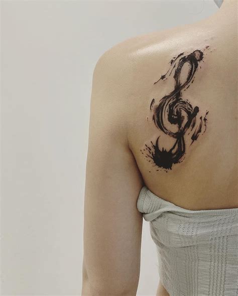 101 Best Treble Clef Tattoo Designs You Need To See