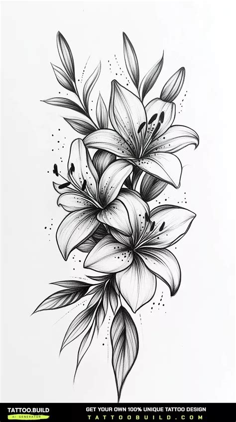 1045 Tiger Lily Tattoo Ideas Blackink Ai 1045 Tiger Lily Tattoo Ideas Blackink Ai