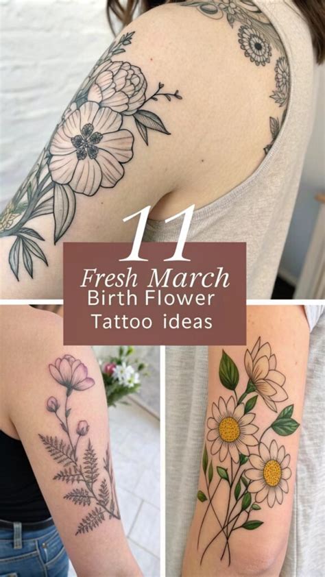 11 Fresh March Birth Flower Tattoo Ideas For Spring And New Beginnings