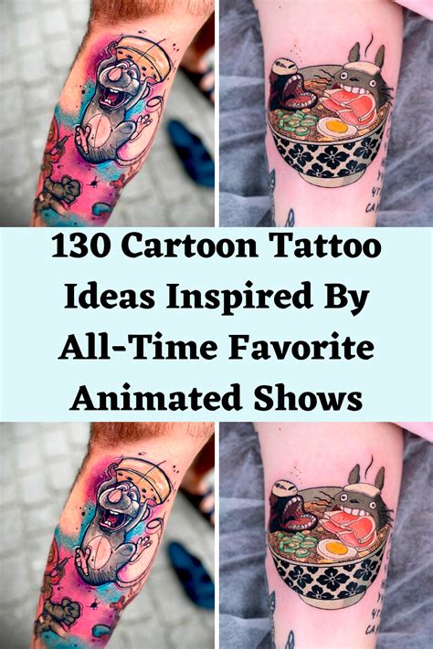 130 Cartoon Tattoo Ideas Inspired By All Time Favorite Animated Shows