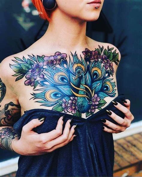 131 Colorful And Vibrant Chest Tattoo Designs For Women Psycho Tats 131 Colorful And Vibrant Chest Tattoo Designs For Women Psycho Tats