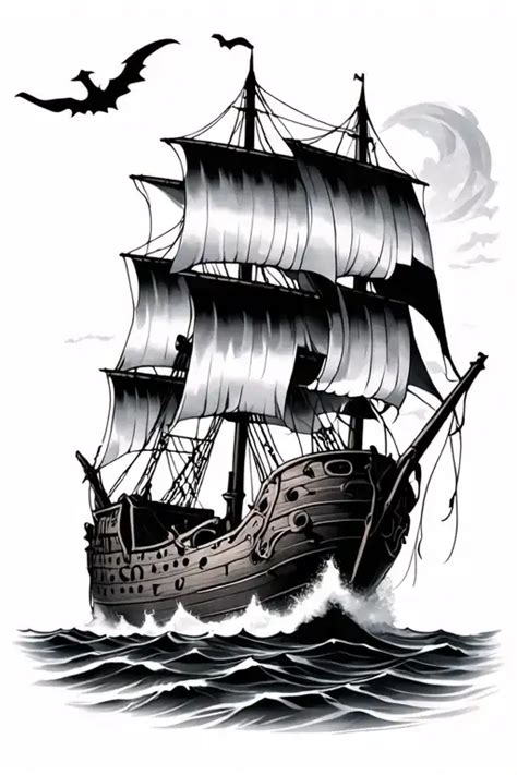 143 Ghost Ship Tattoo Ideas Blackink Ai 143 Ghost Ship Tattoo Ideas Blackink Ai