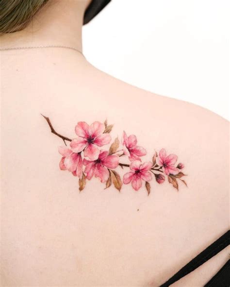 15 Beautiful Cherry Blossom Tattoo Design To Try In 2025 Fashionterest