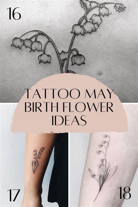 15 May Birth Flower Tattoo Designs Ideas