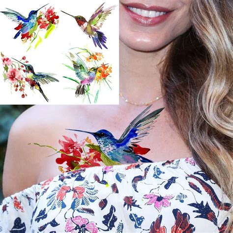 15 Sheets 3D Watercolor Hummingbird Temporary Tattoos For Women Girl Small Bird Ebay 15 Sheets 3D Watercolor Hummingbird Temporary Tattoos For Women Girl Small Bird Ebay