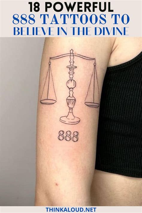 18 Powerful 888 Tattoos To Believe In The Divine