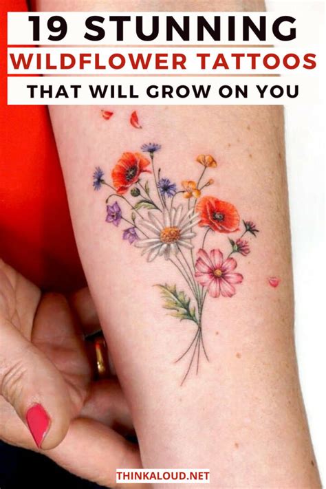 19 Stunning Wildflower Tattoos That Will Grow On You 19 Stunning Wildflower Tattoos That Will Grow On You