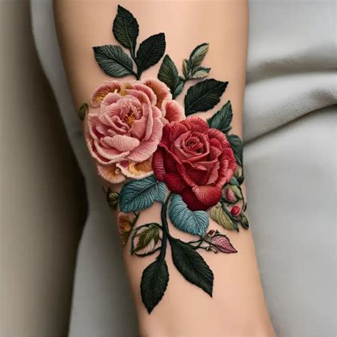 20 Stunning Embroidery Tattoos You Ll Instantly Love 20 Stunning Embroidery Tattoos You Ll Instantly Love