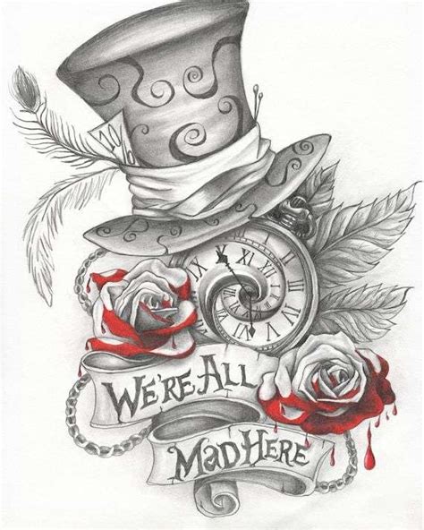 20 Trippy Mad Hatter Tattoo Designs With Meanings And Ideas Body Art