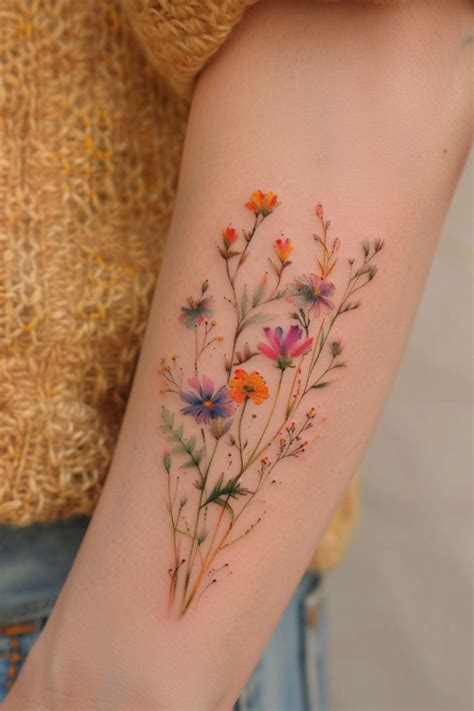 21 Feminine Floral Color Tattoos That Look Beautiful Tattoos For 21 Feminine Floral Color Tattoos That Look Beautiful Tattoos For