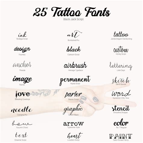 25 Free Tattoo Fonts For Your Next Ink Session A Subtle Revelry