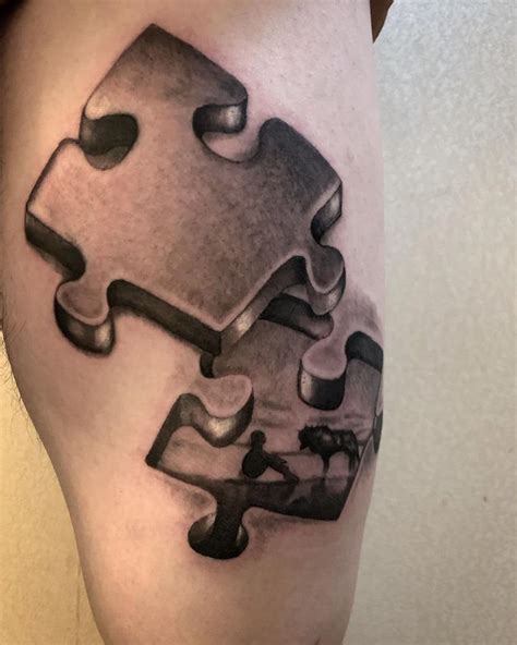 25 Smart Puzzle Tattoo Designs 25 Smart Puzzle Tattoo Designs
