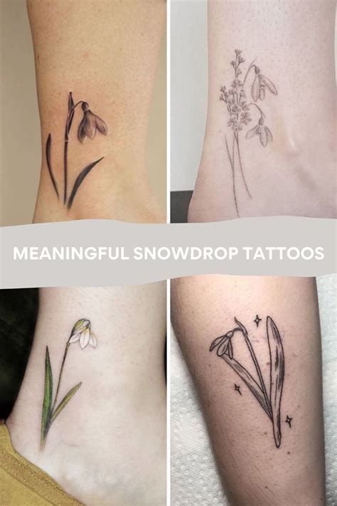 25 Snowdrop Flower Tattoo Ideas Symbolizing Hope Purity Tattoo Glee