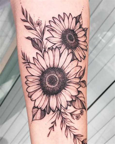 250 Amazing Sunflower Tattoo Designs With Meanings And Ideas Body Art