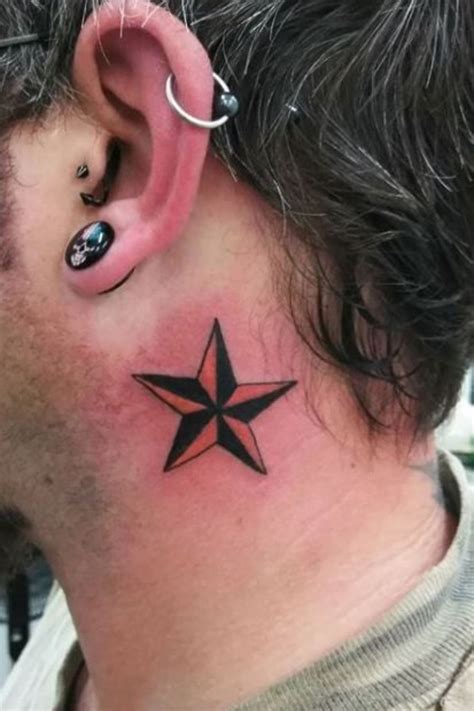26 Celestial Star Neck Tattoo Ideas For Beauty Neck Tattoo For Guys