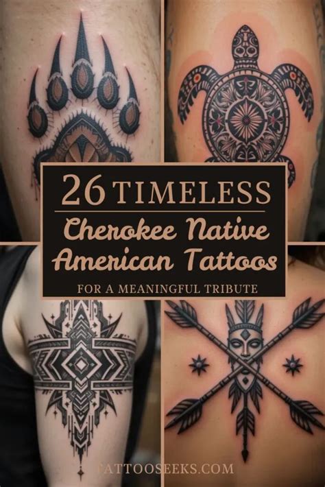 26 Cherokee Native American Tattoos With Deep Meanings