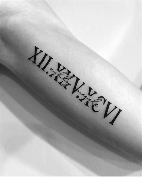 260 Best Roman Numeral Tattoos 2022 Font Styles Amp Numbers Designs