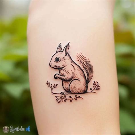 28 Simple Squirrel Tattoos Meanings Designs And Ideas