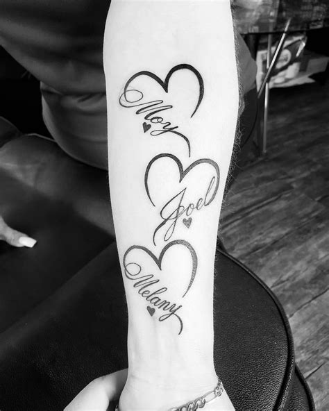 3 Name Heart Tattoo Forearm Tattoo Ideas 3 Name Heart Tattoo Forearm Tattoo Ideas