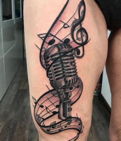 30 Unique Microphone Tattoo Designs And Ideas 30 Unique Microphone Tattoo Designs And Ideas