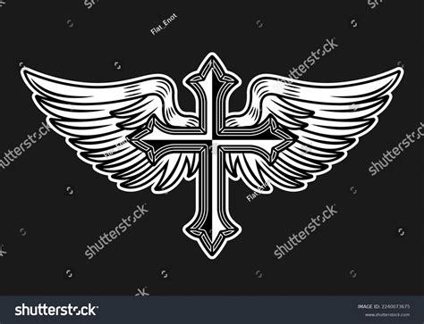 300 Angel Wings Cross Tattoo Stock Photos Pictures Amp Royalty Free