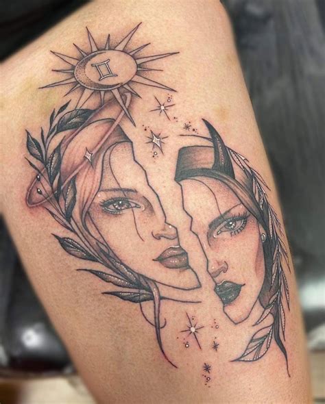 37 Gemini Tattoos That Perfectly Capture Their Dual Nature Sacred Joanne