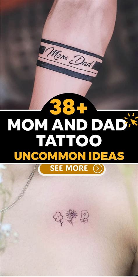 38 Mom Dad Tattoos To Honor Their Love