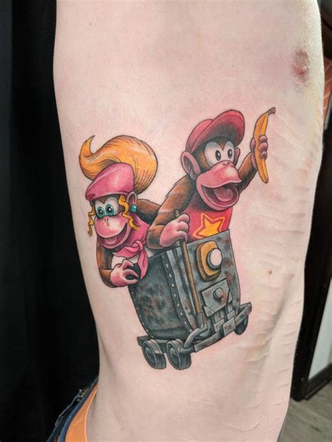 40 Donkey Kong Tattoo Designs F R M Nner Retro Gamer Ink Ideen Mann