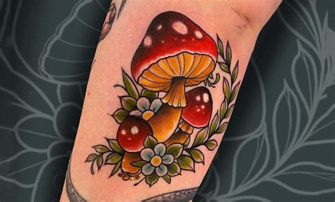 40 Euphoric Designs Of Mushroom Tattoos That Will Never Go Out Of Style