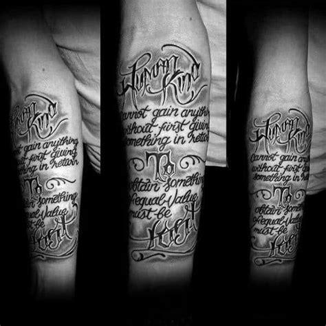40 Forearm Quote Tattoos For Men Worded Design Ideas 40 Forearm Quote Tattoos For Men Worded Design Ideas