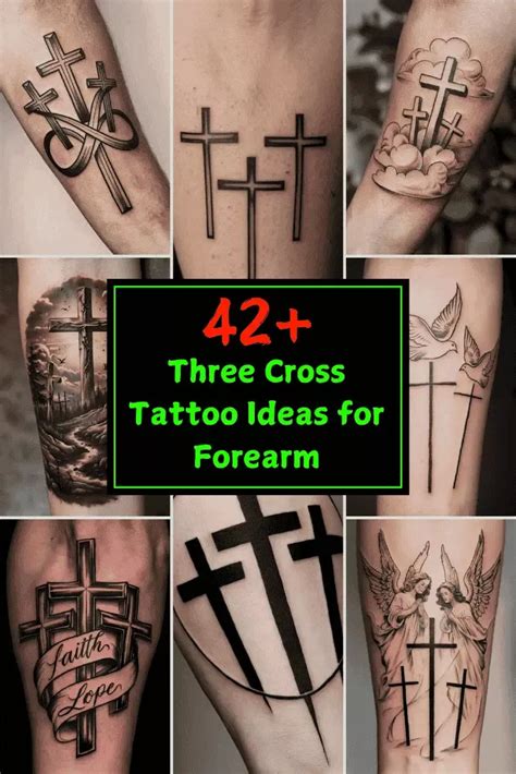 42 Three Cross Tattoo Ideas For Forearm 42 Three Cross Tattoo Ideas For Forearm