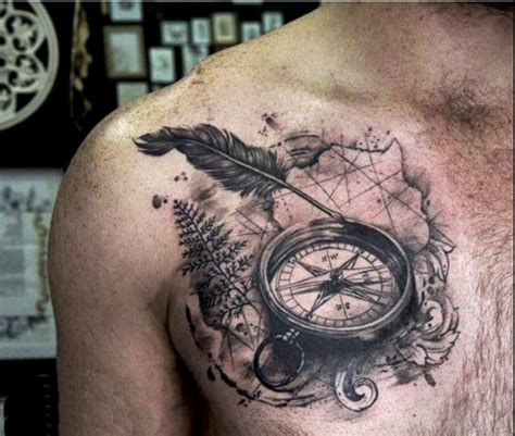 50 Latest Compass Tattoo Design And Ideas For Men And Women