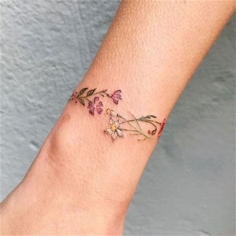 50 Meaningful Wrist Bracelet Floral Tattoo Designs For You Page 6 Of 50 Meaningful Wrist Bracelet Floral Tattoo Designs For You Page 6 Of