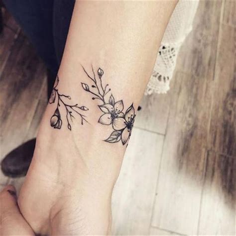 50 Meaningful Wrist Bracelet Floral Tattoo Designs You Would Love To 50 Meaningful Wrist Bracelet Floral Tattoo Designs You Would Love To