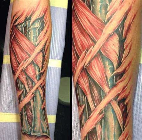 50 Ripped Skin Tattoo Designs For Men Manly Torn Flesh Ink Ripped