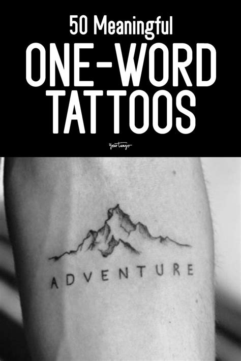 56 Meaningful One Word Tattoos That Say A Million Things 56 Meaningful One Word Tattoos That Say A Million Things