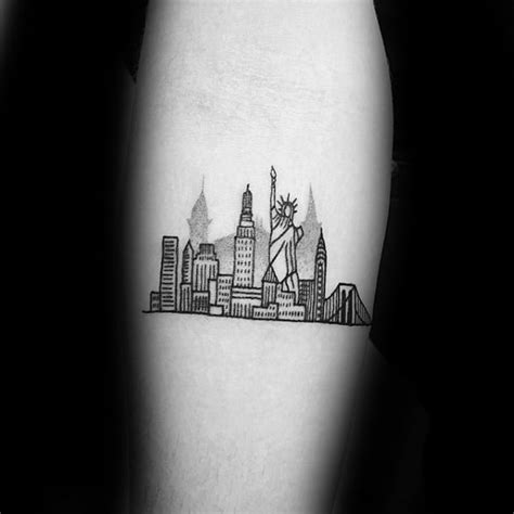 60 Cool New York Skyline Tattoo Designs For Men New York Tattoo Nyc 60 Cool New York Skyline Tattoo Designs For Men New York Tattoo Nyc