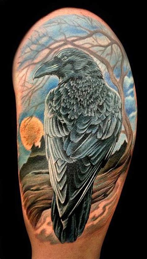 60 Mysterious Raven Tattoos Art And Design 60 Mysterious Raven Tattoos Art And Design
