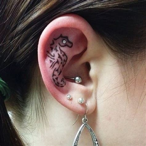 60 Pretty Designs Of Ear Tattoos 2017 60 Pretty Designs Of Ear Tattoos 2017