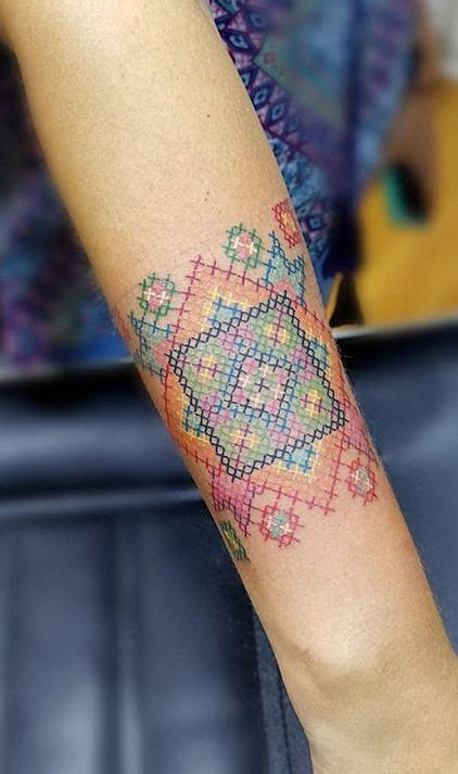 65 Colorful Cross Stitch Tattoos Designs And Ideas Tattoo Me Now 65 Colorful Cross Stitch Tattoos Designs And Ideas Tattoo Me Now