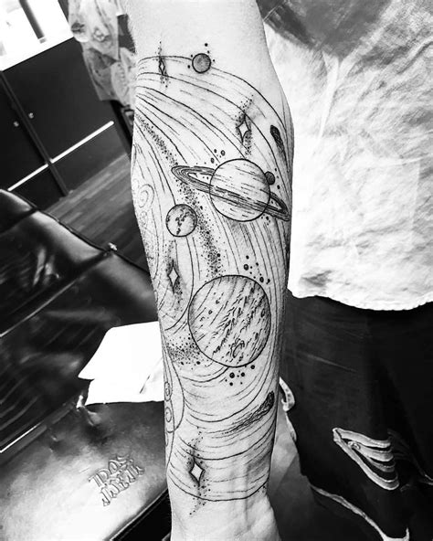 65 Facinating Solar System Tattoo Designs Their Origin And Symbolism