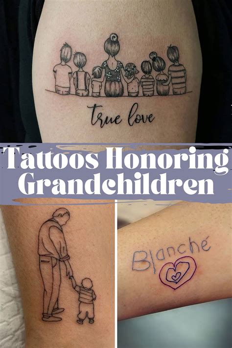 91 Meaningful Grandchildren Tattoos Images Tattoo Glee