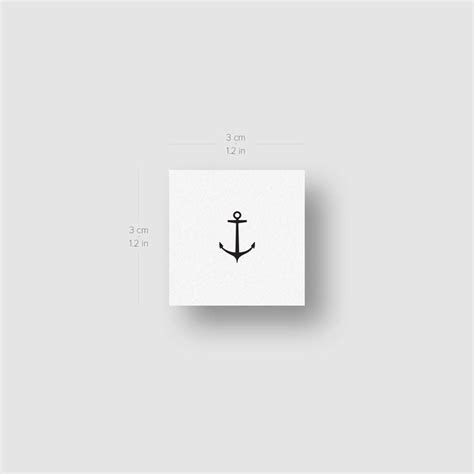 Anchor Temporary Tattoo Set Of 3 Small Tattoos Anchor Temporary Tattoo Set Of 3 Small Tattoos