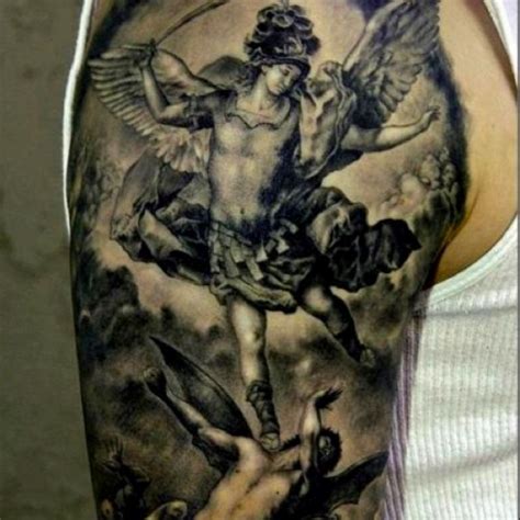 Angel Fighting Demon Tattoo Designs