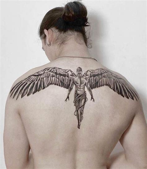 Angel Tattoos On Back Of Men Angel Tattoos On Back Of Men