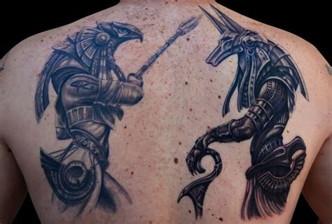 Anubis And Horus Tattoo