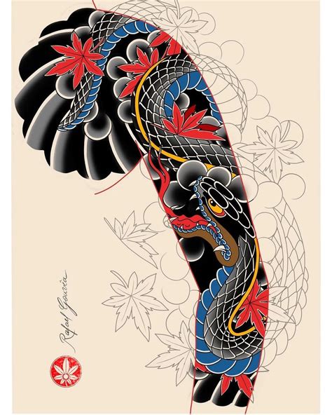 Autumn Flow Pantheraink Bngtattoosupply Japanesetattoo Irezumi Momiji Japanesemaple Koyo Neojapanesetattoo