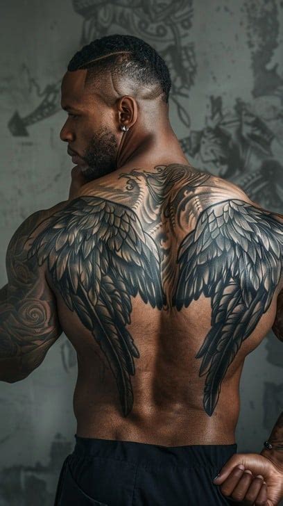 Back Tattoos For Men Tribal Wings